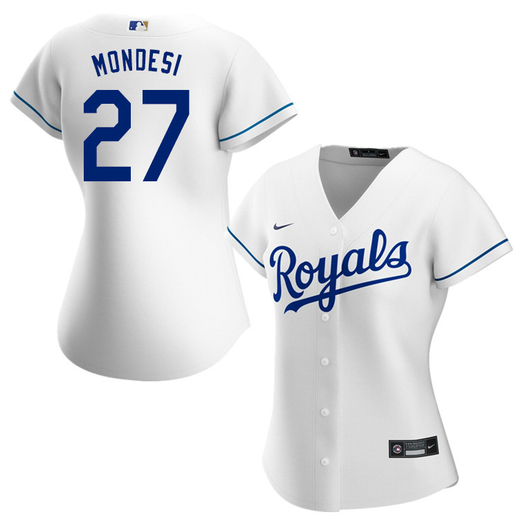 Nike Women #27 Adalberto Mondesi Kansas City Royals Baseball Jerseys Sale-White